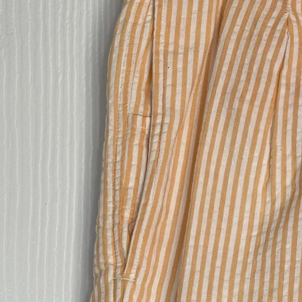 Men’s Shorts Size 38 Cotton Orange Pleated James Tattersall - Picture 15 of 16